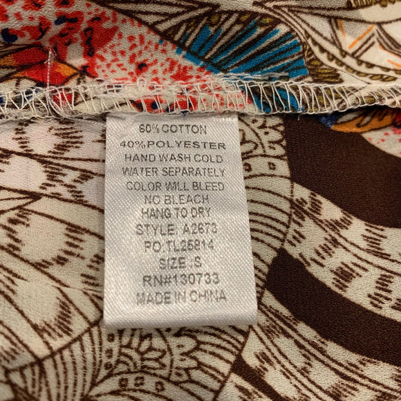 Umgee Tunic Dress Women's Size Small Aztec Dreamcatcher Peasant Boho A2673 - Picture 5 of 7